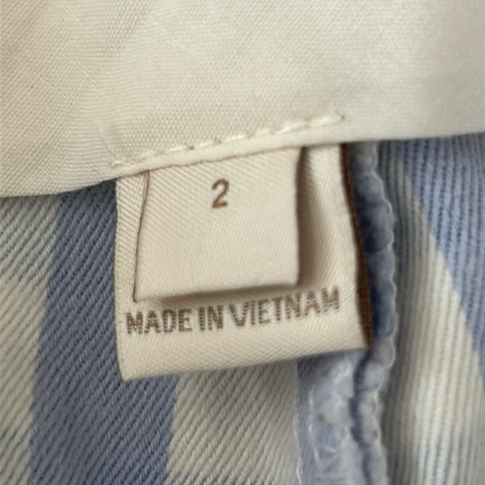 J. Crew Light Blue and White Gingham Shorts. Size 2. - Picture 8 of 8